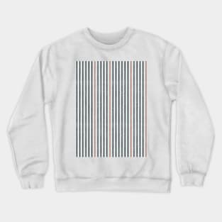 Speckled Stripes - Vertical - Light Blue, Black, Auburn Crewneck Sweatshirt